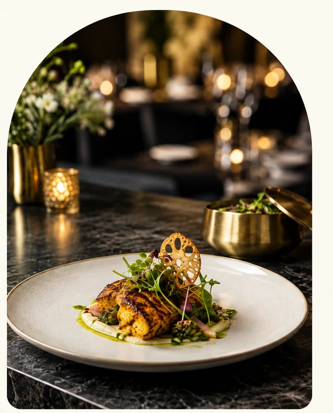 A beautifully plated dish